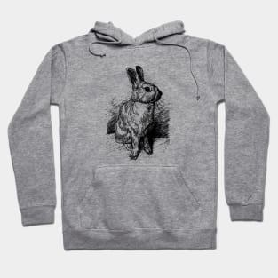 Rabbit in Ink Hoodie